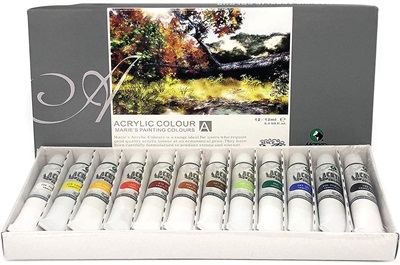 Marie's Acrylic Colour 12ML 12 Colour Set