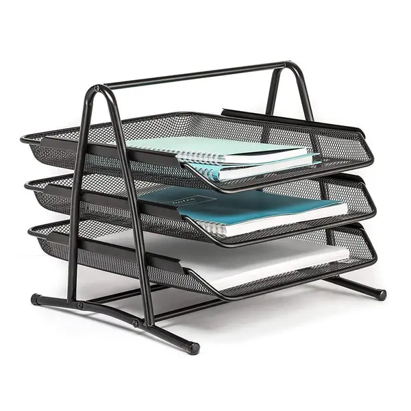 Maxim MX-M3 A4 Mesh Steel 3-Tier Paper Tray 