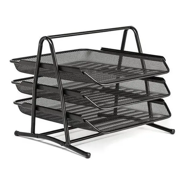 Maxim MX-M3 A4 Mesh Steel 3-Tier Paper Tray 