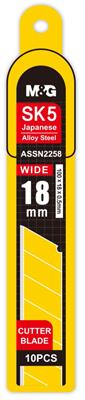M&G ASSN2258 Knife Cutter Blade 18mm Pack of 10 Pieces