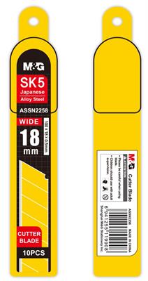 M&G ASSN2258 Knife Cutter Blade 18mm Pack of 10 Pieces