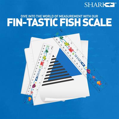 Shark R-108 Character Printed Scale 8 Inches / 20cm