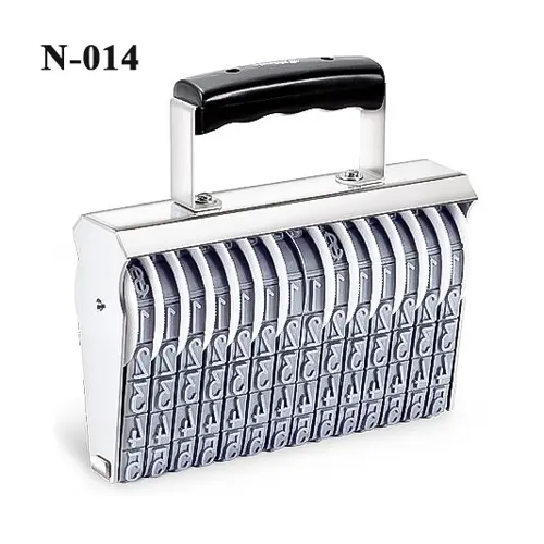 Shiny 8 & 14 Digits 11mm Manual Numbering Stamps