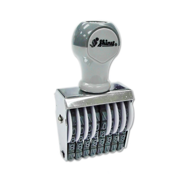 Shiny 8 & 10 Digits 7mm Manual Numbering Stamps