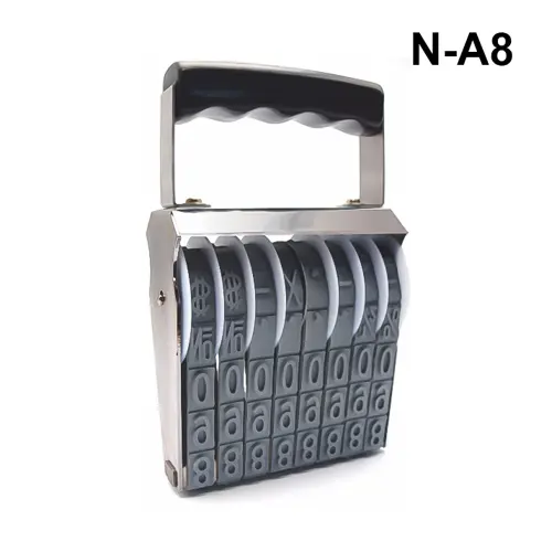 Shiny 8 & 14 Digits 15mm Manual Numbering Stamps