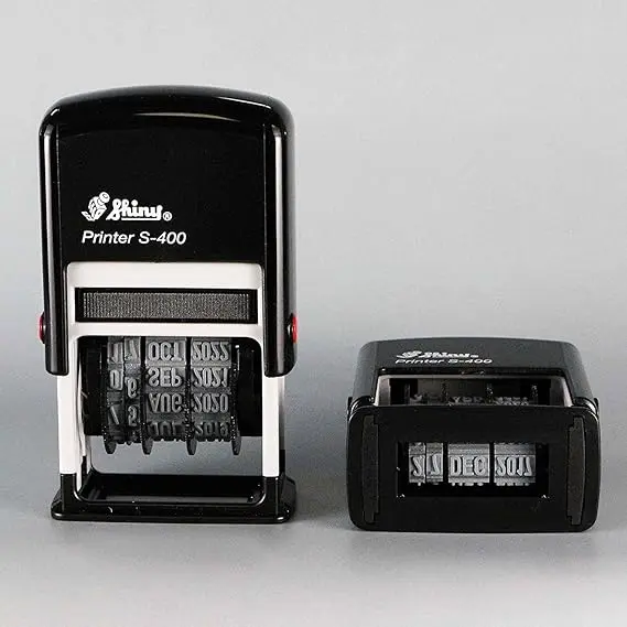 Shiny S-400 4mm Self-Inking Date Stamp
