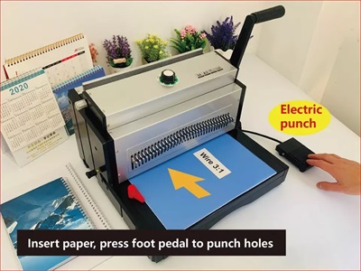 SMA ET8707 Electric Punch 3:1 Wire Binding Machine