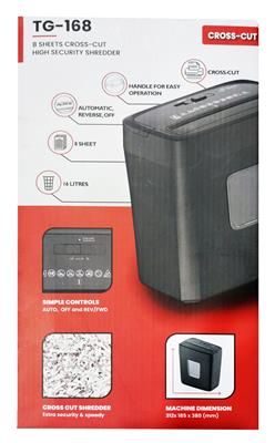 Target TG-168 8-Pages Cross-Cut Paper/Card P-3 Shredder