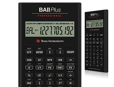 Texas Instruments BA-II Plus Professional Financial Calculator
