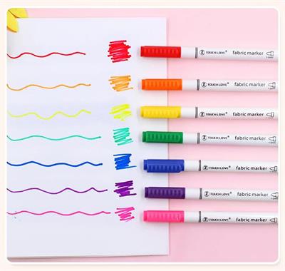 Touch Love Super Pen FZB-001 T-Shirt Fabric Markers 08 Colours