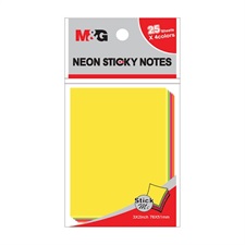 M&G YS-182 Neon Sticky Notes 3 x 2 Inches 4 Colours 