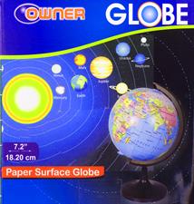 Owner Spinning Political Globe with Stand