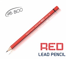 Mercury Red Graphite Pencil
