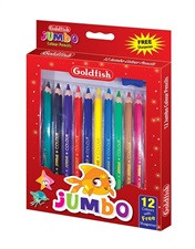 Goldfish GF J12-CB Flupa Jumbo 12 Colour Pencils Full Size