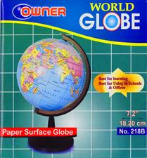 Owner Spinning Political Globe with Stand
