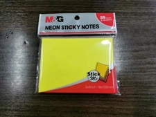 M&G YS-184 Neon Sticky Notes 3x4 Inches 4 Colours 