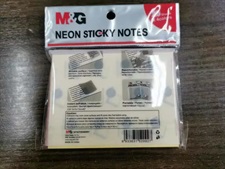 M&G YS-184 Neon Sticky Notes 3x4 Inches 4 Colours 