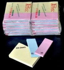 Pronoti Tri-Colour Pastel Memo Sticky Notes 3x2 Inches