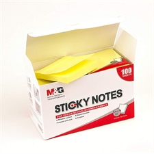 M&G YS-65 Yellow Colour Pastel Memo Sticky Notes 3x3 Inches