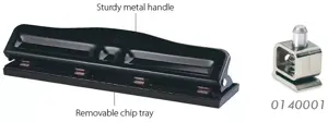 KW-triO 0999D Metal 4-Hole 10 Pages Adjustable Punch Machine
