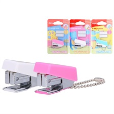 Deli E0225 Mini Colour Stapler with Stapler Pins