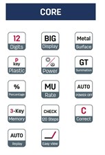Deli Core Series EM19710 Metal Surface 12-Digits Desktop Calculator