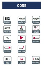 Deli Core Series E1671C Metal Surface 14-Digits Desktop Calculator