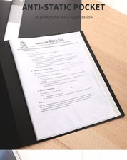 Deli Clasic Series E38145 A4 20 Pocket Display File