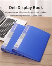 Deli Clasic Series E38148 A4 60 Pocket Display File