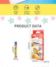 Deli EC20200 ColoRun 12 Colours Oil Pastels