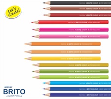 Mercury Brito 24 Colour Pencils Full Size