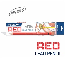 Mercury Red Graphite Pencil
