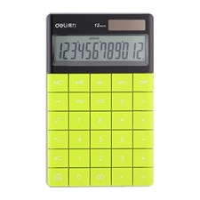Deli Touch Series E1589 Acrylic Keys 12-Digits Desktop Calculator