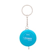 Deli E8214 Plastic Measuring Tape 1.5 m  with Keychain