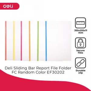 Deli EF30202 Sliding Bar Report/Stick File 5C Pack of 5