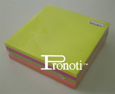 Pronoti Neon Colour Cube Memo Sticky Notes 3x3 Inches