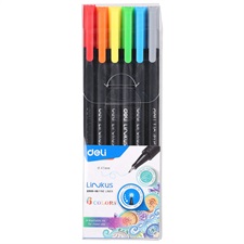 Deli EQ900-06 Linkus Fineliners Pointer 06 Colours