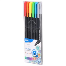 Deli EQ900-06 Linkus Fineliners Pointer 06 Colours
