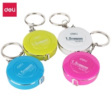 Deli E8214 Plastic Measuring Tape 1.5 m  with Keychain