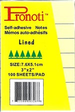 Pronoti Yellow Pastel Lined Memo Notepads 3x2 Inches
