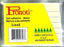 Pronoti Yellow Pastel Lined Memo Notepads 3x4 Inches