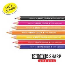 Mercury Brito 12 Colour Pencils Half Size Tin Pack