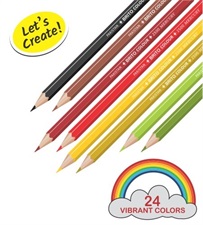 Mercury Brito 24 Colour Pencils Full Size