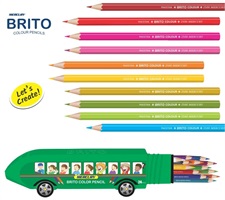 Mercury Brito Bus 24 Colour Pencils Full Size