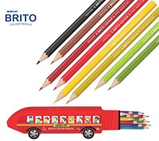 Mercury Brito Bus 24 Colour Pencils Full Size