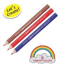 Mercury Brito 6 Colour Pencils Half Size