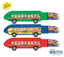 Mercury Brito Bus 24 Colour Pencils Full Size