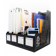 M&G ADMN4398 Plastic Magazine Holder 4 Compartments