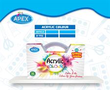 Apex A-1112 12 Acrylic Colour Set