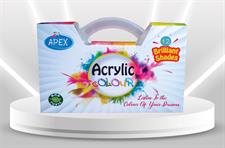 Apex A-1112 12 Acrylic Colour Set
